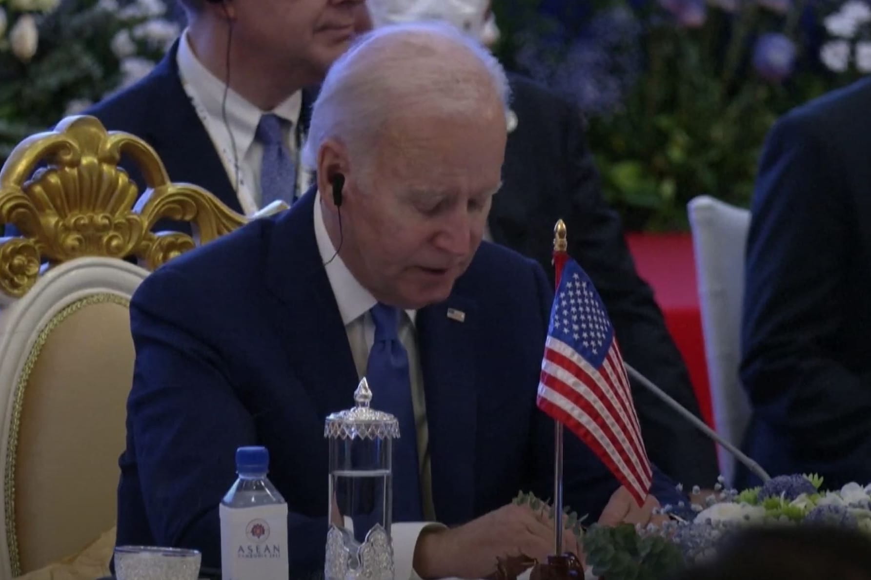 Joe Biden: Als er ein kurzes Statement vorlas, versprach er sich.