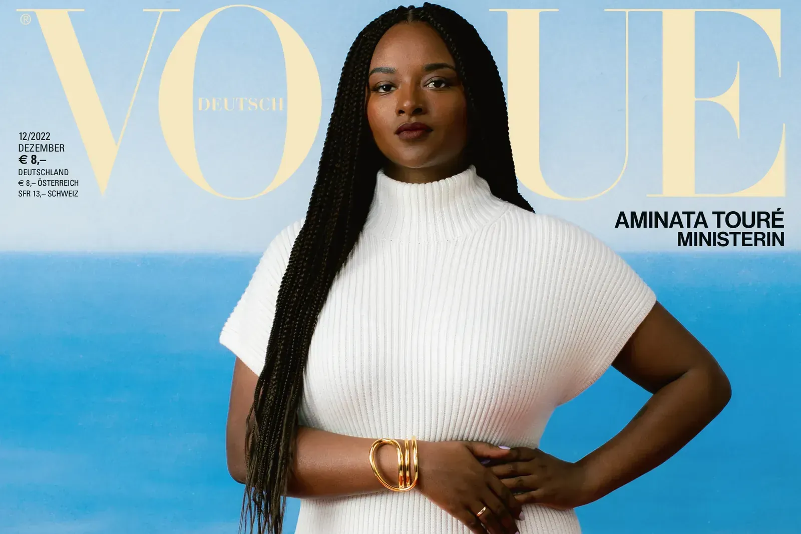 Aminata Touré auf dem Cover deutschen "Vogue": Schleswig-Holsteins Sozialministerin will Menschen abseits der Politik erreichen.