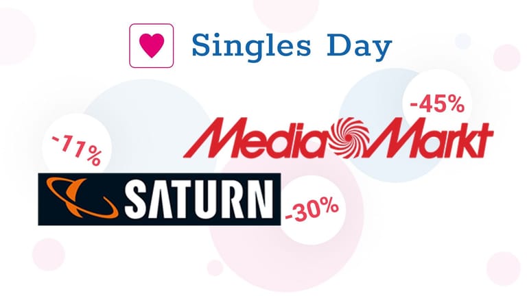 Das sind die besten Singles-Day-Angebote bei Media Markt und Saturn.