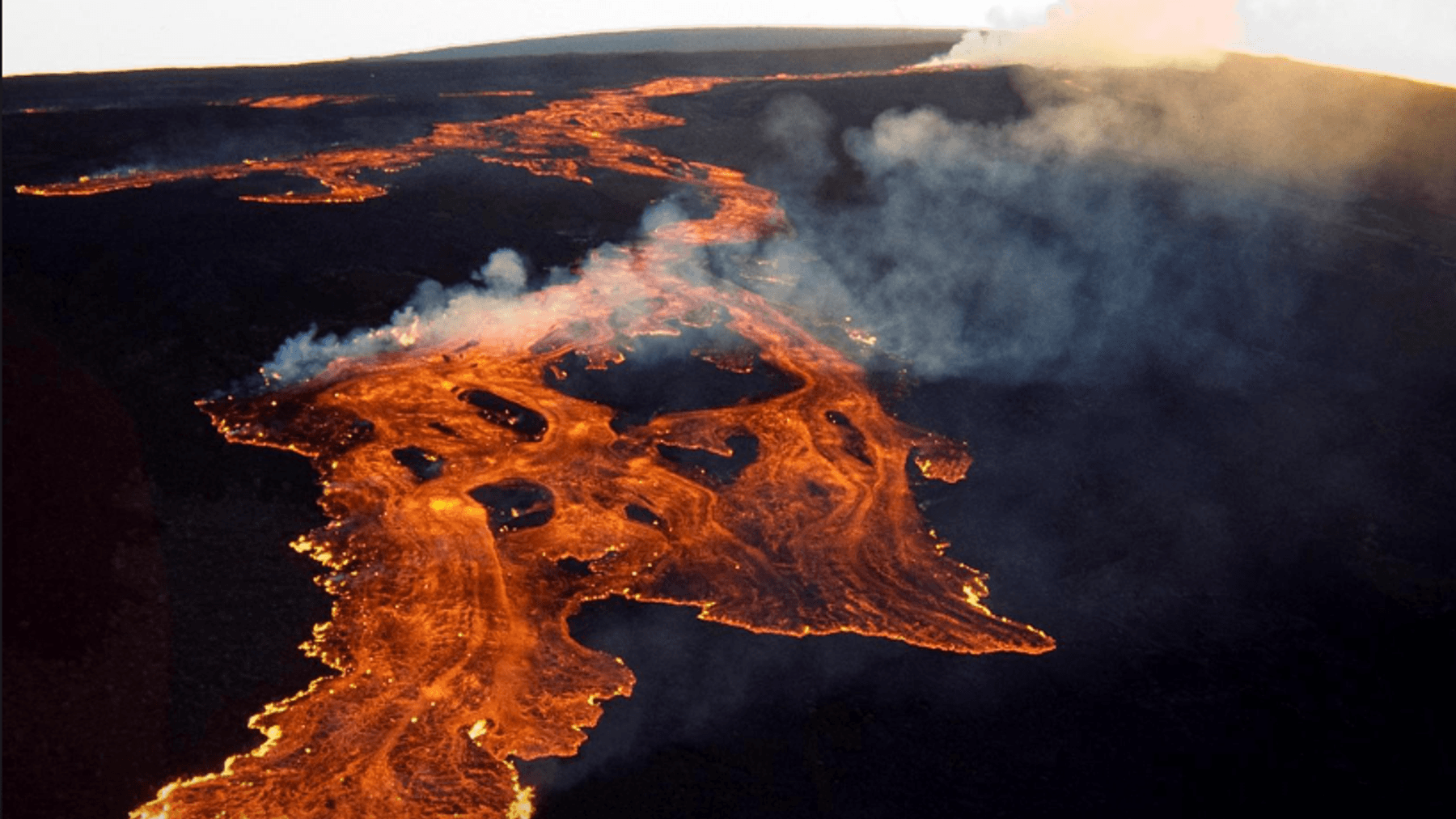 The world’s largest volcano, Mauna Loa, erupted in Hawaii