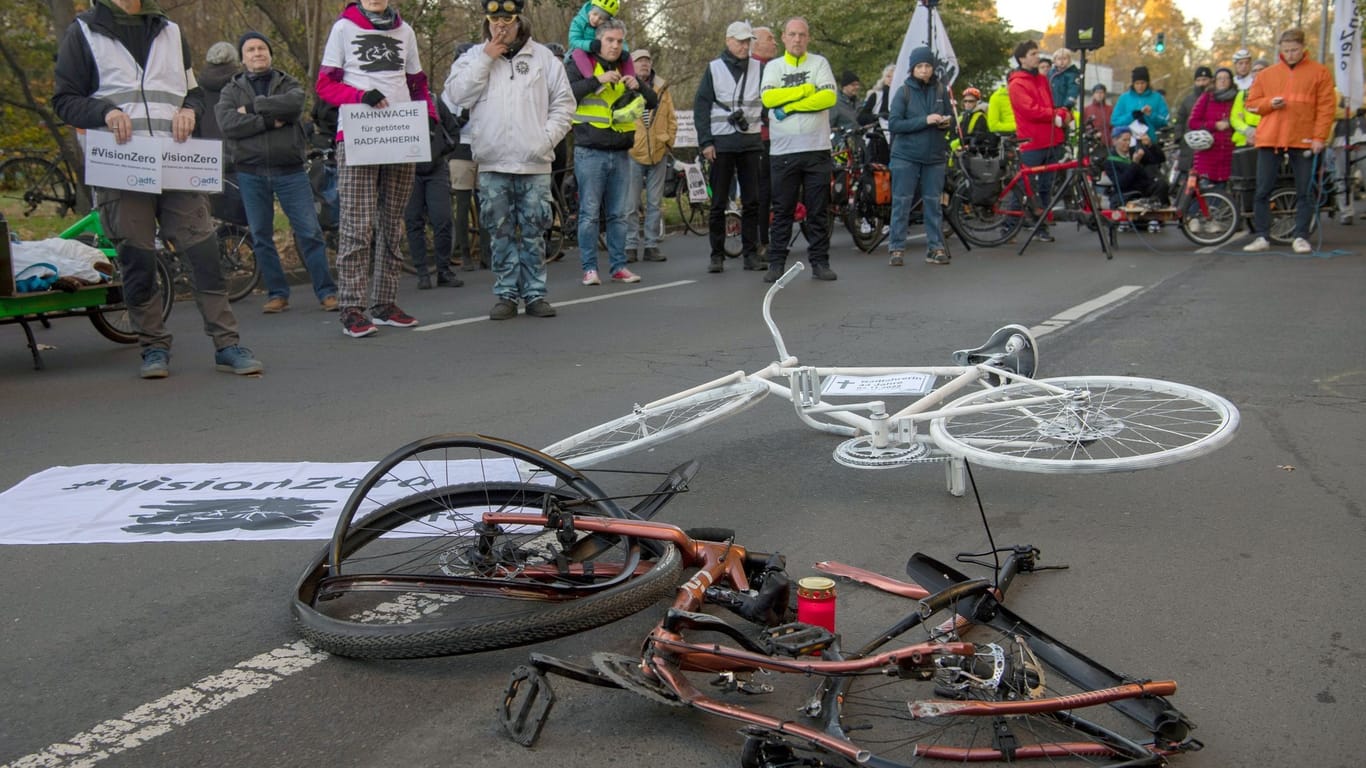 Mahnwache für getötete Radfahrerin