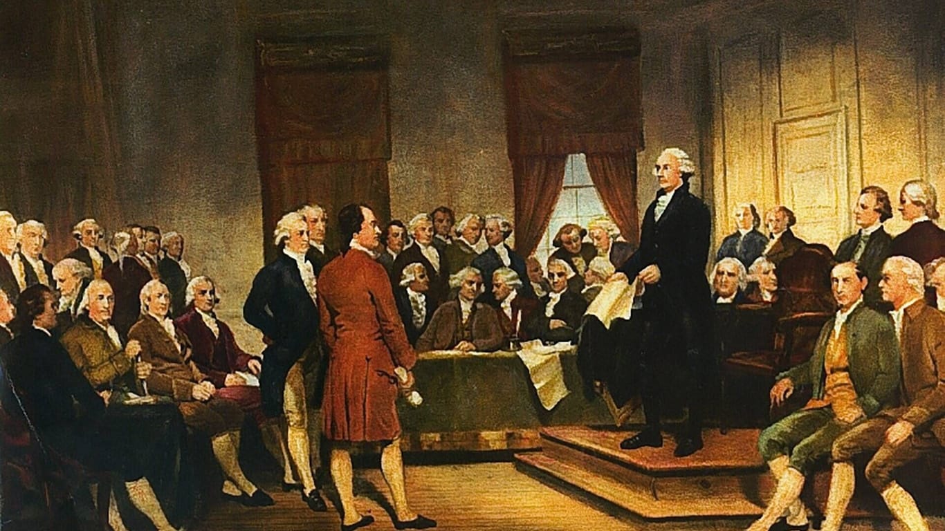 Unterzeichnung der US-Verfassung 1787: Die Konstitution der US-Verfassung ist bewusst vage gehalten.