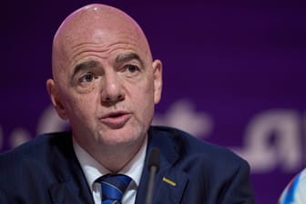 Gianni Infantino: Der Fifa-Boss hielt am Samstag eine Pressekonferenz.