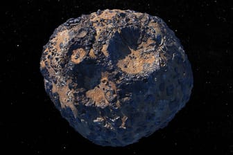 Asteroid "16 Psyche": Der Himmelskörper soll hauptsächlich aus Nickel und Eisen bestehen.