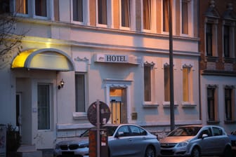 Hotel "Adler" im Leipziger Osten: Hier geschah das Verbrechen am Dienstagabend.