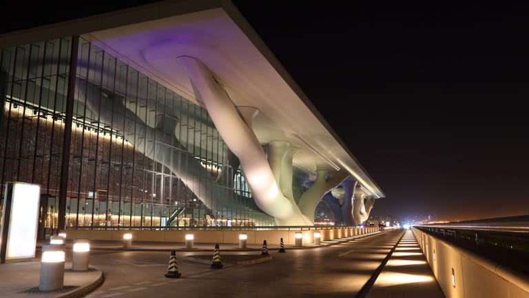 Das "Qatar National Convention Centre" (QNCC) in Doha.