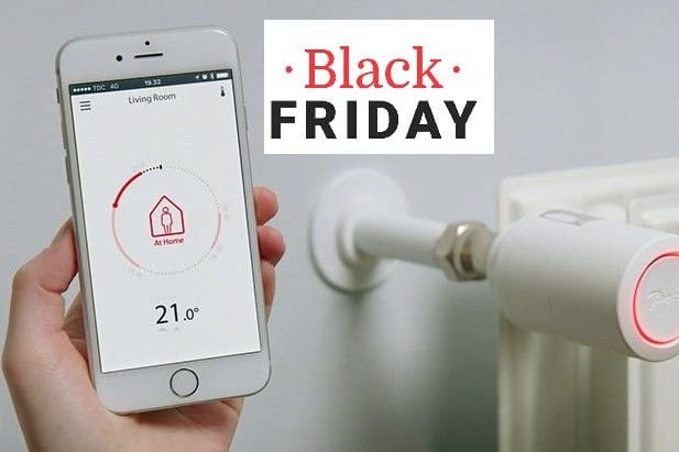 Mit smarten Heizkörperthermostaten bares Geld sparen. Heute im Black Friday Angebot.