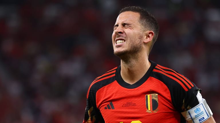 Eden Hazard: Die Belgier mussten eine ärgerliche Niederlage gegen Marokko hinnehmen.