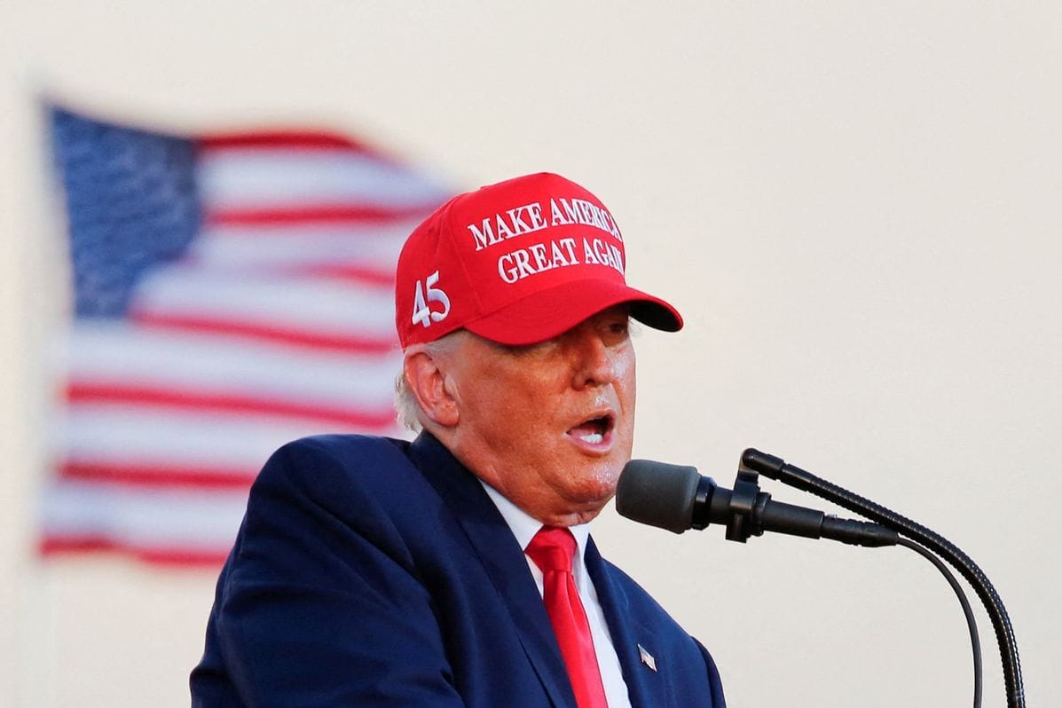 Donald Trump bei der Wahlkampfveranstaltung in Florida.