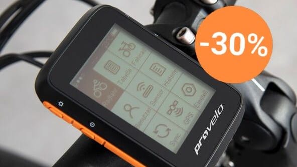 Für Radfahrer: Der GPS-Fahrradcomputer von Provelo ist im Aldi-Onlineshop aktuell zum Tiefpreis erhältlich.