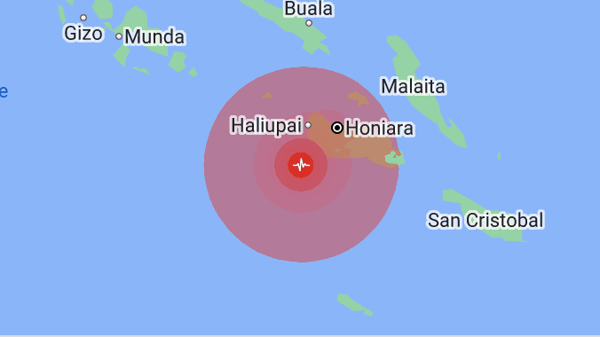 Nach Angaben der US-Erdbebenwarte USGS erschütterte das Beben der Stärke 7,3 in einer Tiefe von 10 Kilometern die Inselgruppe im Südpazifik.