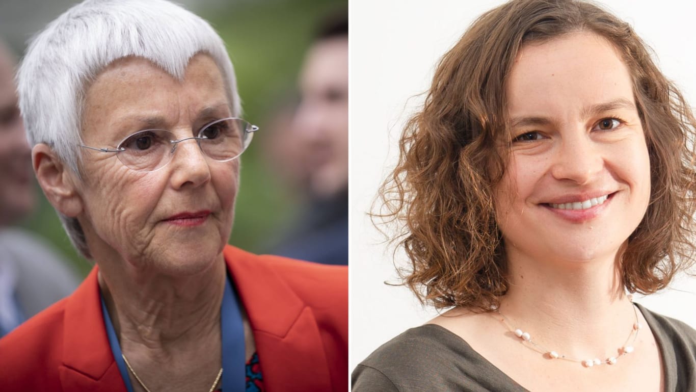 Gabriele Krone-Schmalz (links) und ihre Kritikerin Franziska Davies: Die ehemalige ARD-Korrespondentin will gegen Davies gerichtlich vorgehen.
