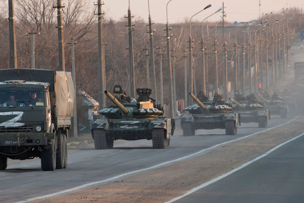 Russischer Militärkonvoi in der Ukraine