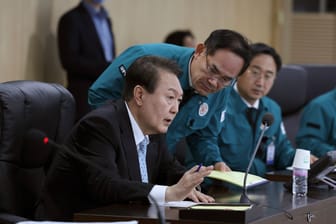 Der südkoreanische Präsident Yoon Suk Yeol: Die nordkoreanischen Raketen werden als Antwort auf gemeinsame Militärübungen des Südens mit den USA gewertet.