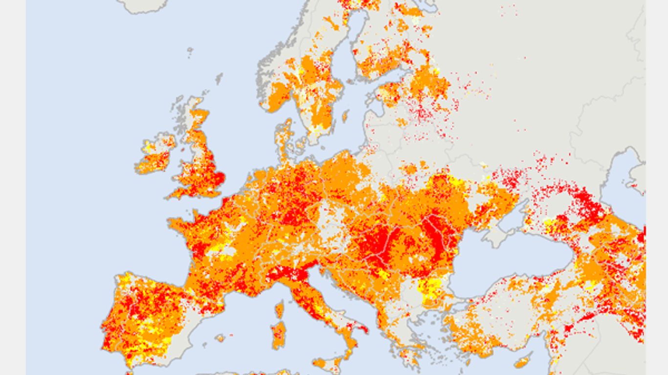 Dürre in Europa: Hitzewellen im Sommer 2022 führten zu Temperaturrekorden.