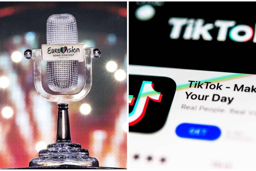 Die ESC-Trophäe (Symbolbild): Ein Künstler von TikTok soll die Möglichkeit erhalten, direkt beim deutschen Vorentscheid dabei zu sein.