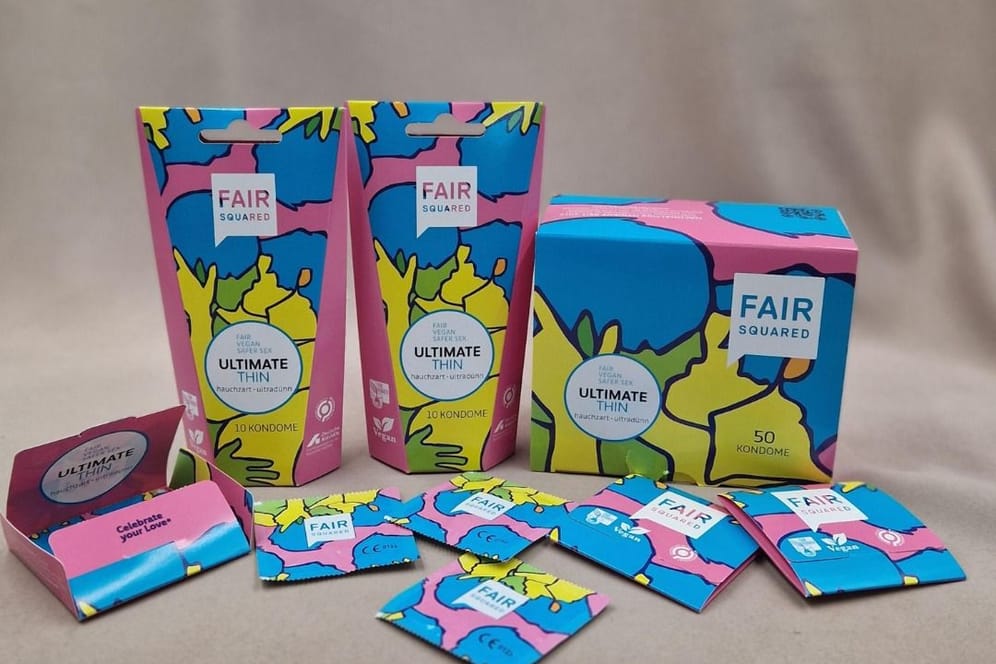 Ultradünn und mit wenig Geruch: Die Firma "Fair Squared" von condomi-Gründer Oliver Gothe hat das weltweit dünnste Kondom auf den Markt gebracht.