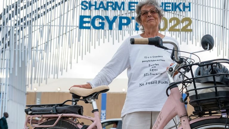 Dorothee Hildebrandt: Die 72-Jährige legte eine weite Strecke mit dem Fahrrad zurück.