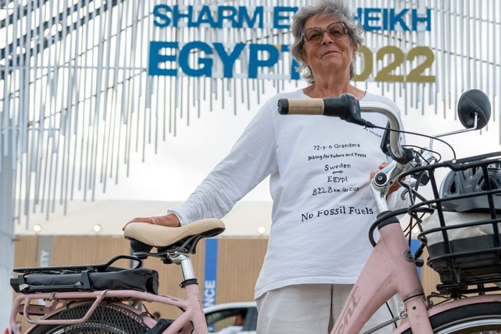 Dorothee Hildebrandt: Die 72-Jährige legte eine weite Strecke mit dem Fahrrad zurück.
