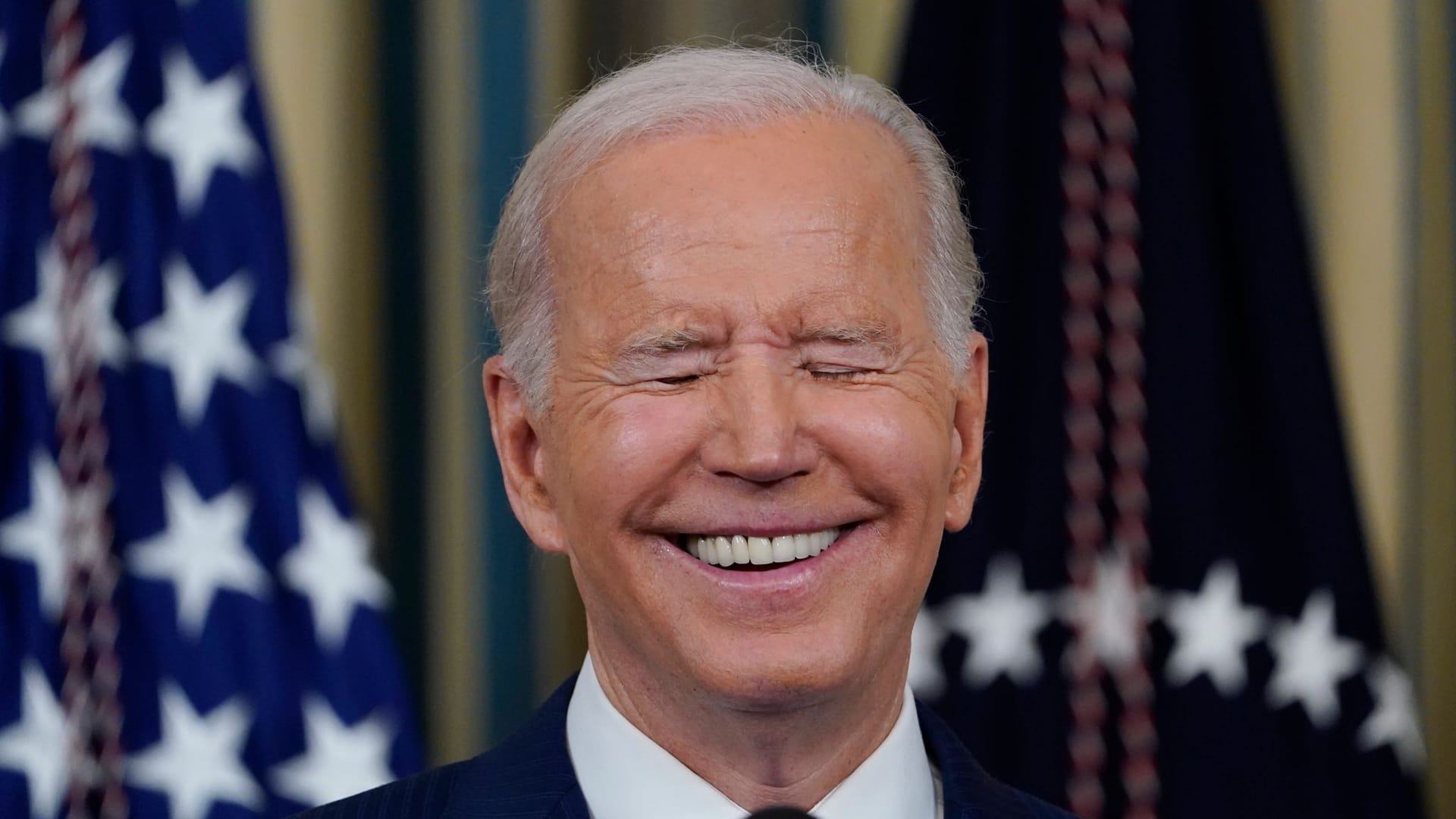 Joe Biden zeigt sich erleichtert vom Wahlverlauf.