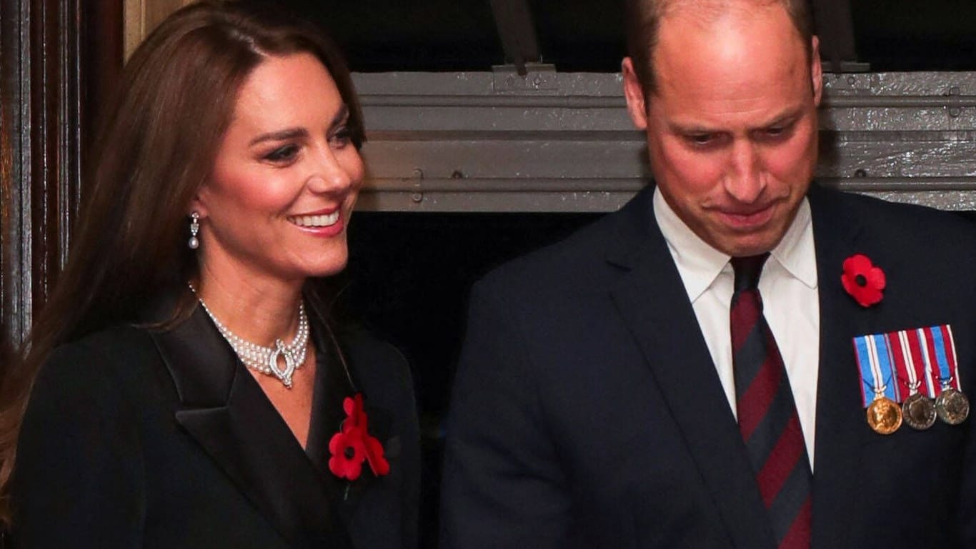 Prinzessin Kate und Prinz William: Das royale Paare nahm an den Feierlichkeiten zum Remembrance-Tag teil.