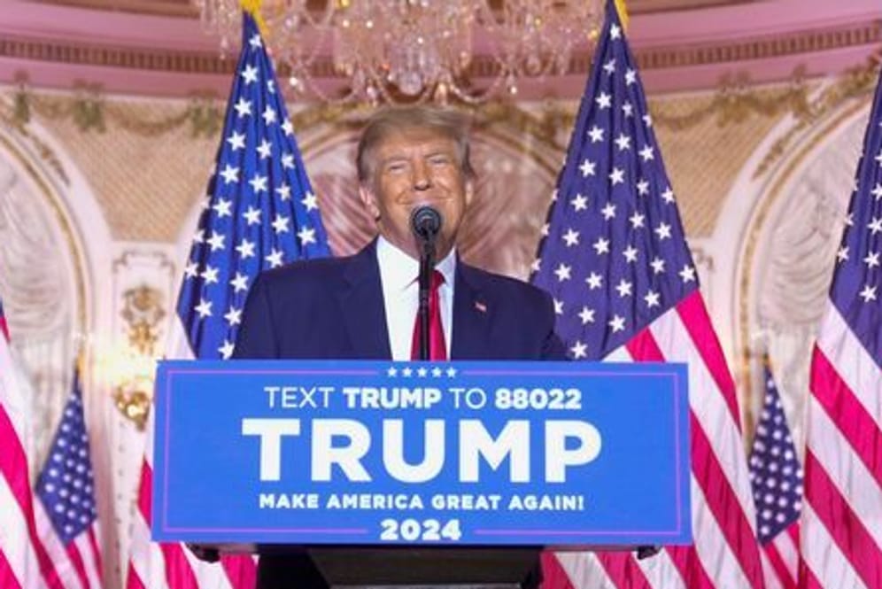 Ehemaliger US-Präsident Donald Trump: Trump kündigte an, dass er 2024 erneut um den Präsidenten-Posten kandidieren wird.
