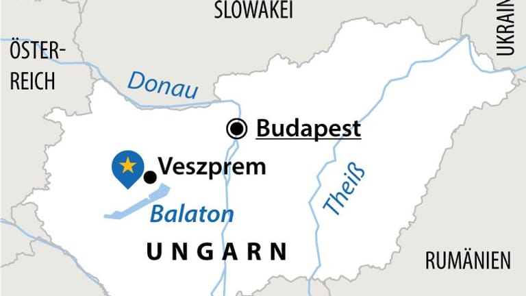 Kulturhauptstadt 2023: Vezprem und der Balaton liegen im Westen Ungarns, rund 120 Kilometer von Budapest entfernt.