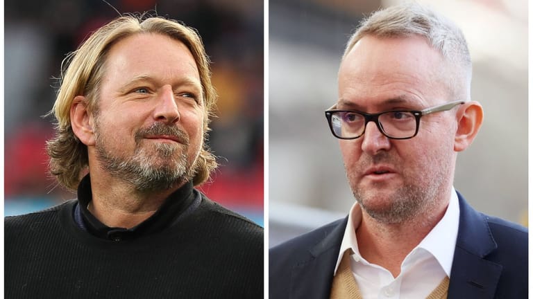 Sven Mislintat (l.) und Alexander Wehrle: Der Sportdirektor konnte sich nicht mit dem Vorstandsvorsitzenden auf eine Vertragsverlängerung einigen.