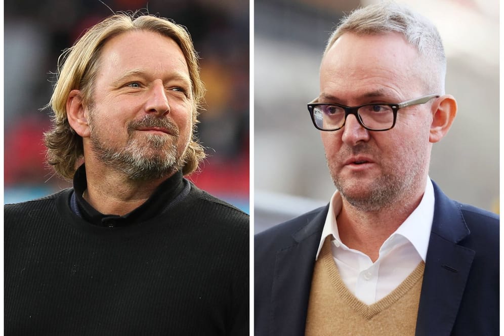 Sven Mislintat (l.) und Alexander Wehrle: Der Sportdirektor konnte sich nicht mit dem Vorstandsvorsitzenden auf eine Vertragsverlängerung einigen.