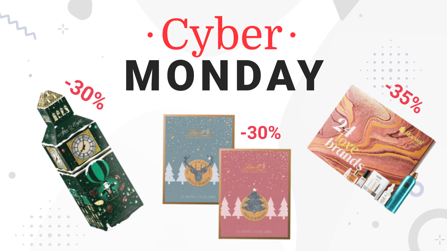 Am Cyber Monday können Sie auch beim Kauf von Adventskalendern sparen.