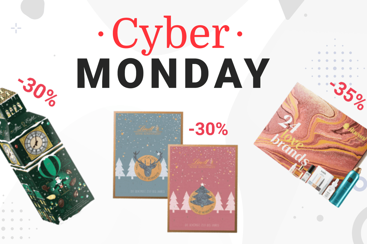 Am Cyber Monday können Sie auch beim Kauf von Adventskalendern sparen.