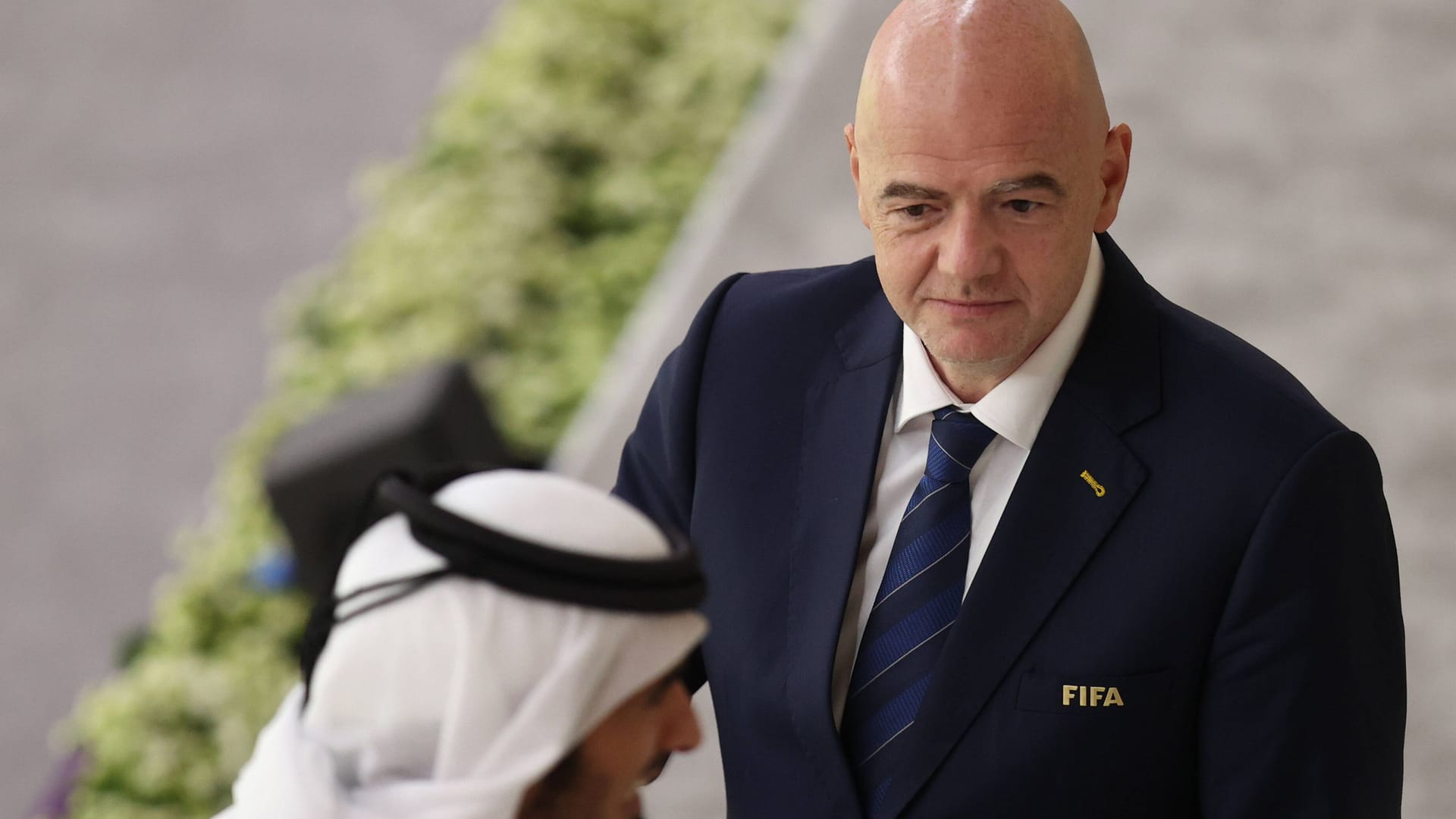 Gianni Infantino beim WM-Eröffnungsspiel: Der Fifa-Präsident wünscht sich ein unpolitisches Turnier.