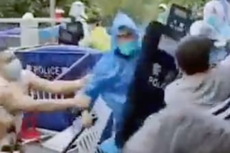 Gewaltsame Ausschreitungen wegen der Corona-Maßnahmen im chinesischen Guangzhou
