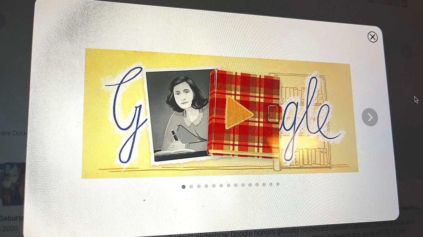 Google Doodle zum Tagebuch der Anne Frank: Der Suchmaschinenkonzern spart auch sensible Themen nicht aus.