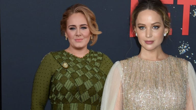 Adele und Jennifer Lawrence: Die Sängerin und die Schauspielerin sind gute Freundinnen.