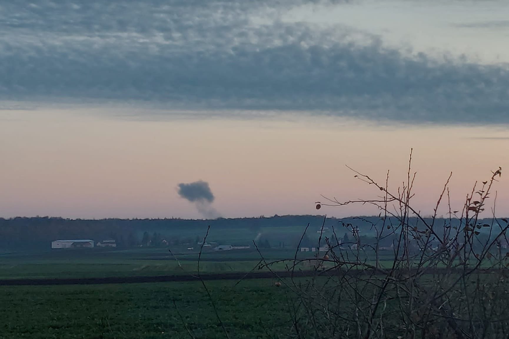 Detonation in Polen: Eine Rakete schlug nahe der Grenze zur Ukraine ein.