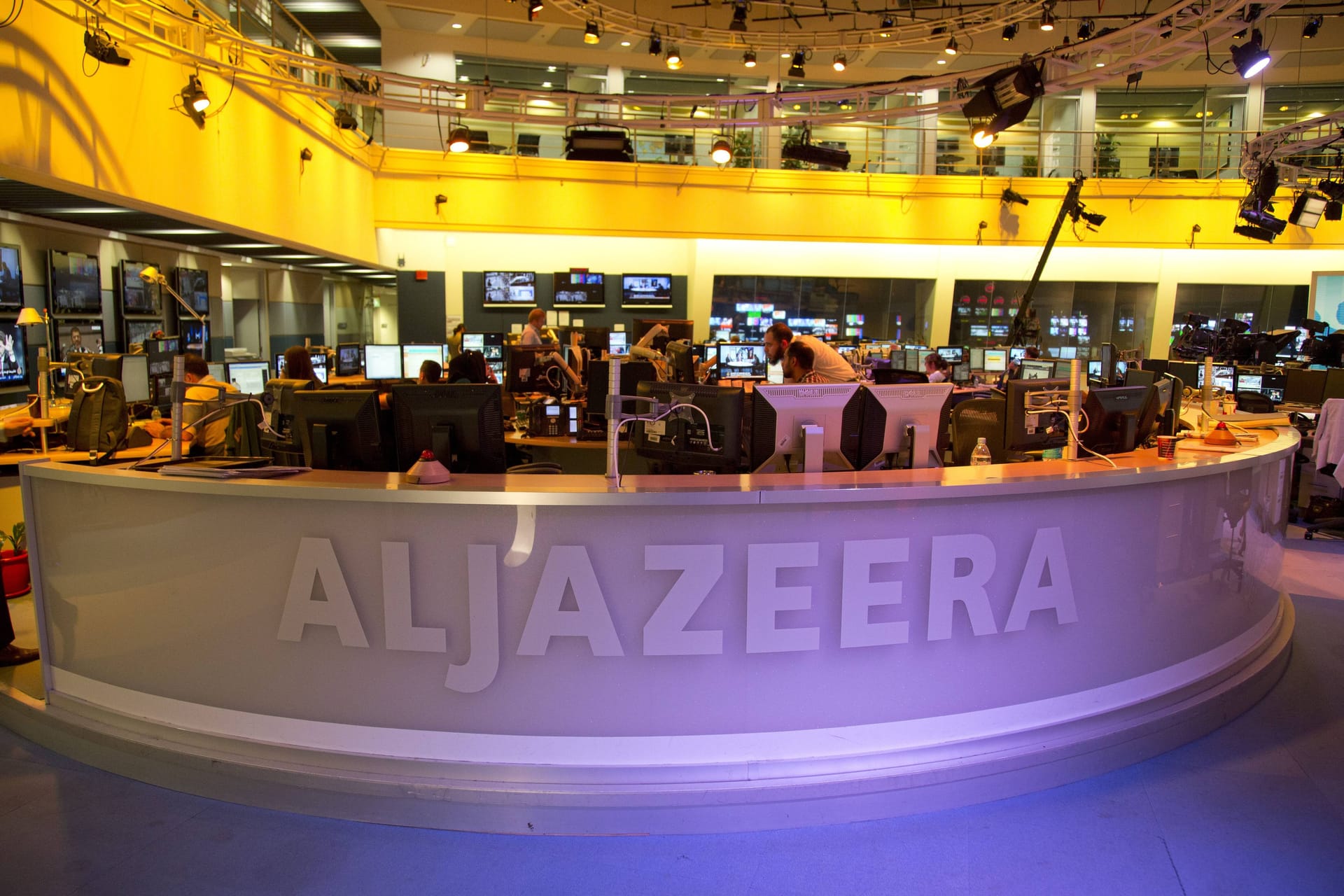 Der Newsroom von Al Jazeera in Doha.