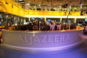 Der Newsroom von Al Jazeera in Doha.