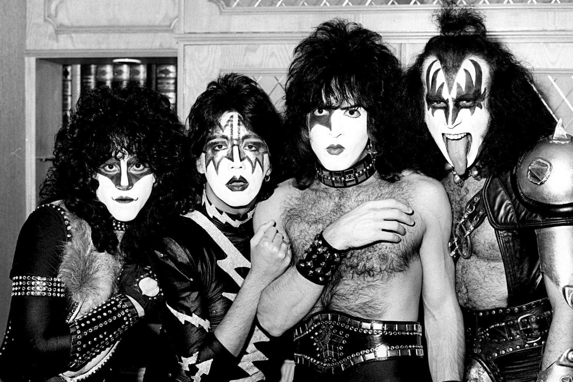 Kiss 1982 (v.l.): Eric Carr, Ace Frehley, Paul Stanley und Gene Simmons.