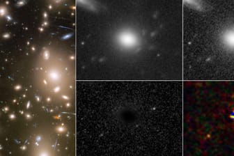 Hubble-Aufnahmen einer Supernova: Die Bilder zeigen einen Stern wenige Stunden nach seiner Explosion.