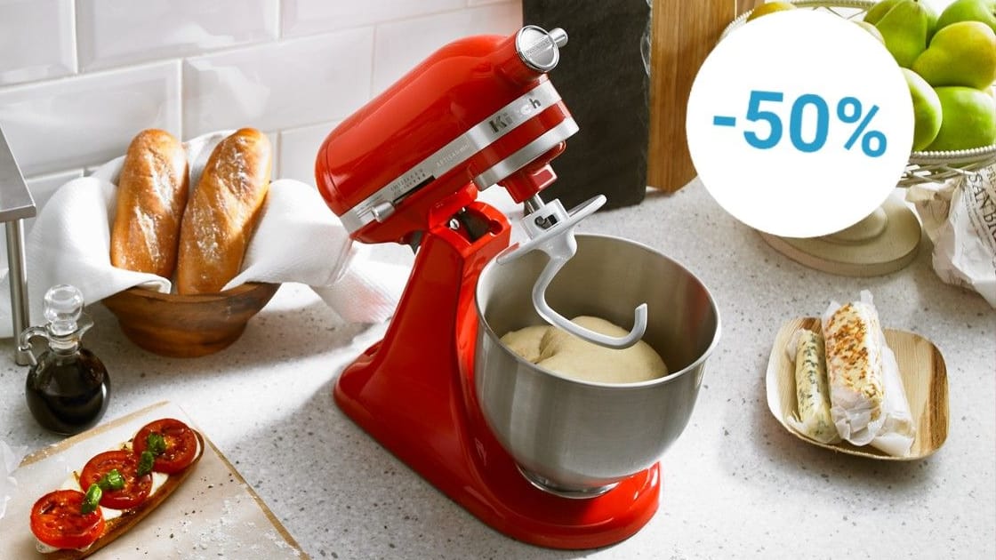 Netto reduziert eine KitchenAid-Küchenmaschine und schenkt Ihnen einen 50-Euro-Gutschein.