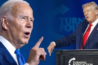 Joe Biden und Donald Trump (Montage): Holen sich die Republikaner die Mehrheit im US-Senat?