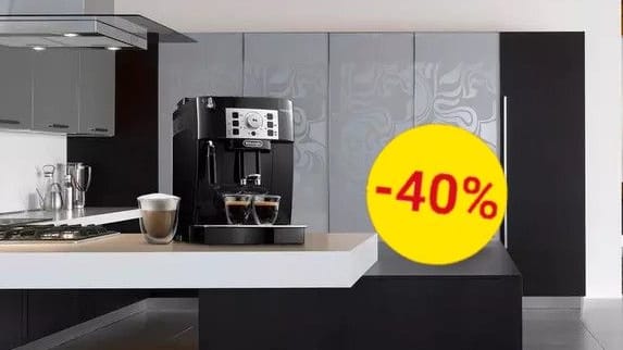 Netto reduziert einen Kaffeevollautomaten von De'Longhi und schenkt Ihnen einen 100-Euro-Gutschein.