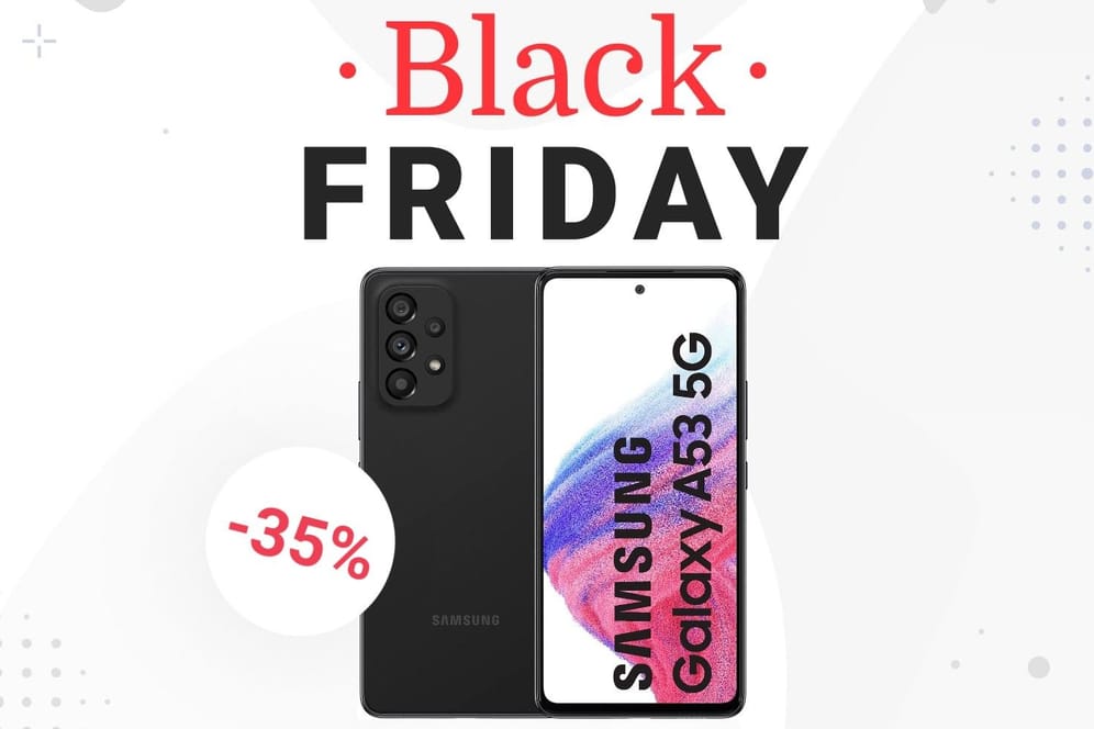 Black-Friday-Kracher am Sonntag: Das Samsung Galaxy A53 5G erhalten Sie heute zum kleinen Preis.