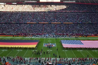 Volles Haus: Die Münchner Allianz Arena beim "Munich Game" der NFL zwischen Tampa Bay und Seattle.