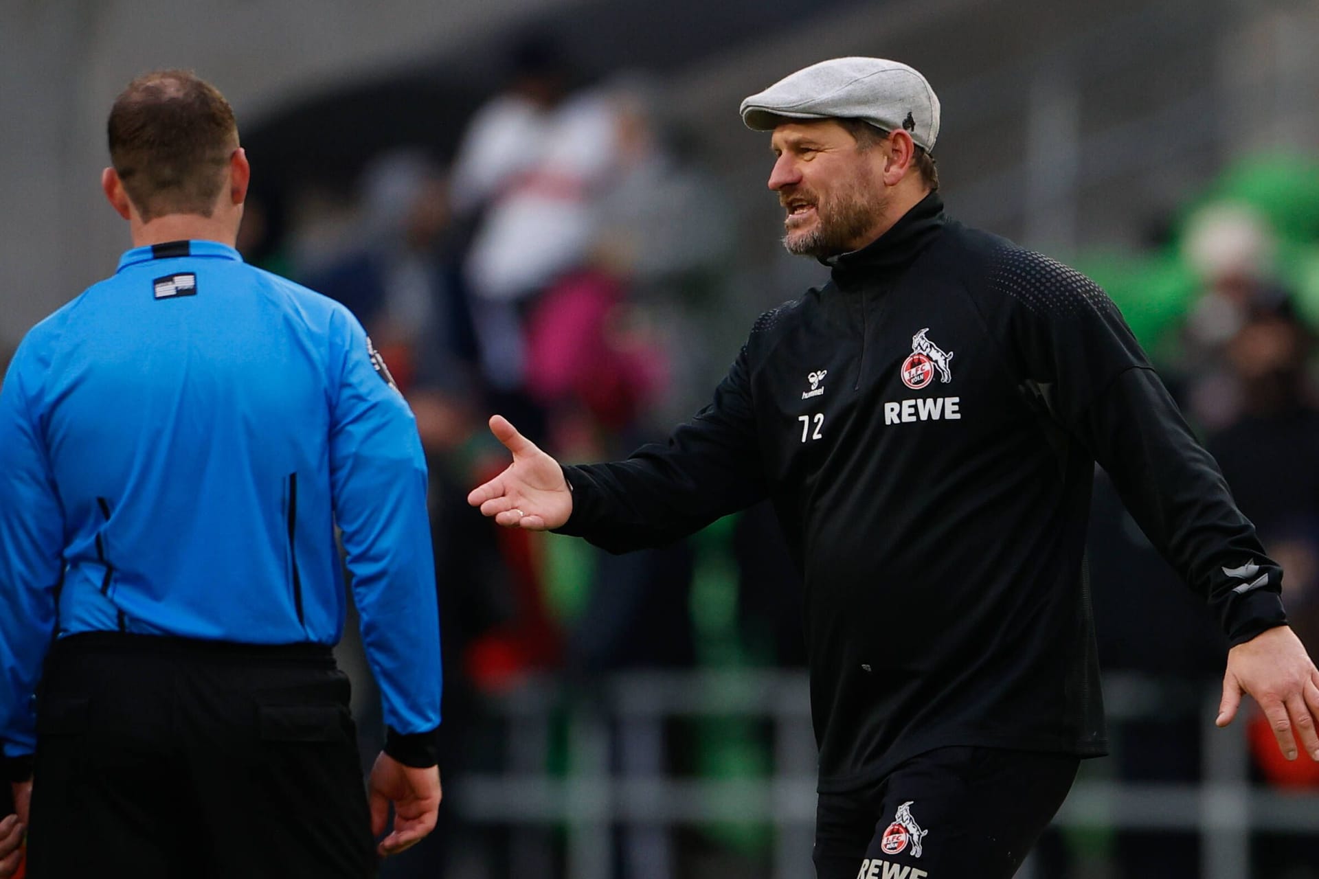 Steffen Baumgart nach dem Match: Glücklich zeigte sich der Köln-Trainer in Austin nicht.