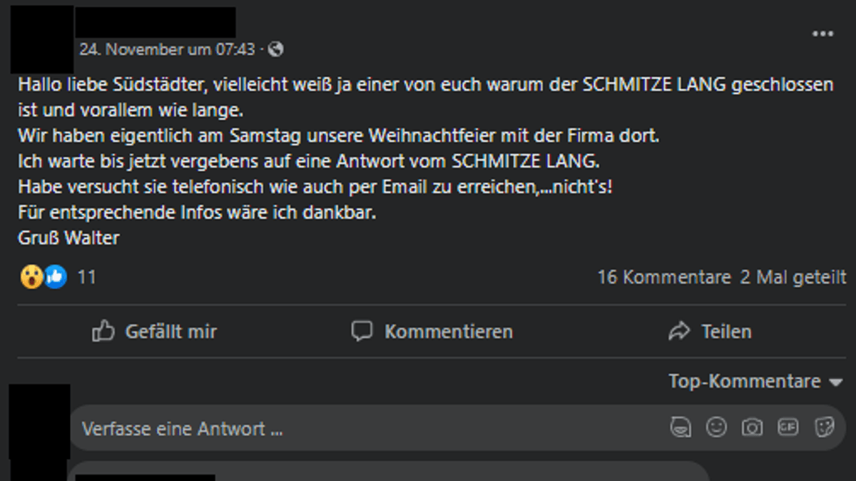 Brauhaus Köln: Deswegen ist das Schmitze Lang geschlossen