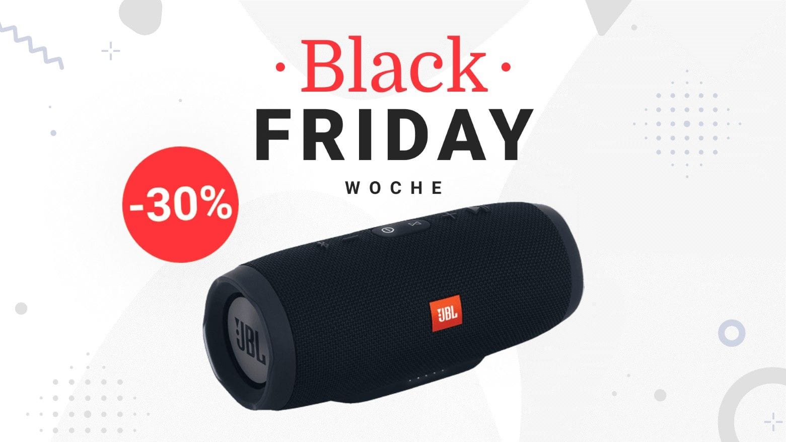 Der Bluetooth-Lautsprecher Charge 3 von JBL ist in der Black Friday Woche von Amazon stark reduziert.