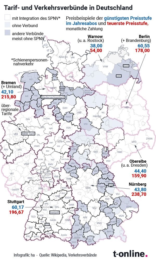 Verkehrsverbände in Deutschland: Unübersichtlich bis in die kleinste geografische Ecke.