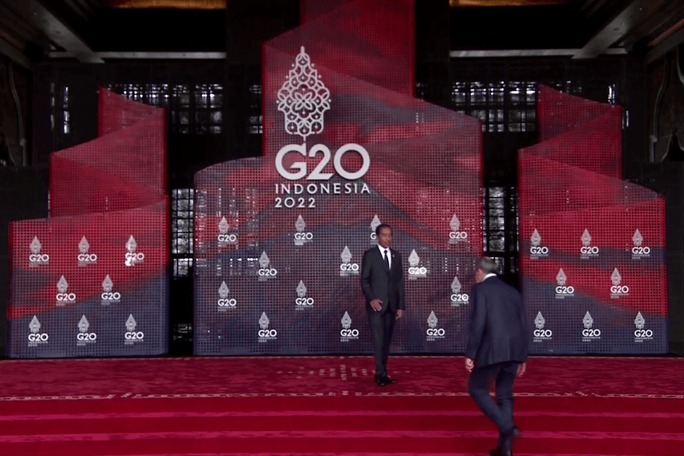 Lawrow und Joko Widodo bei G20